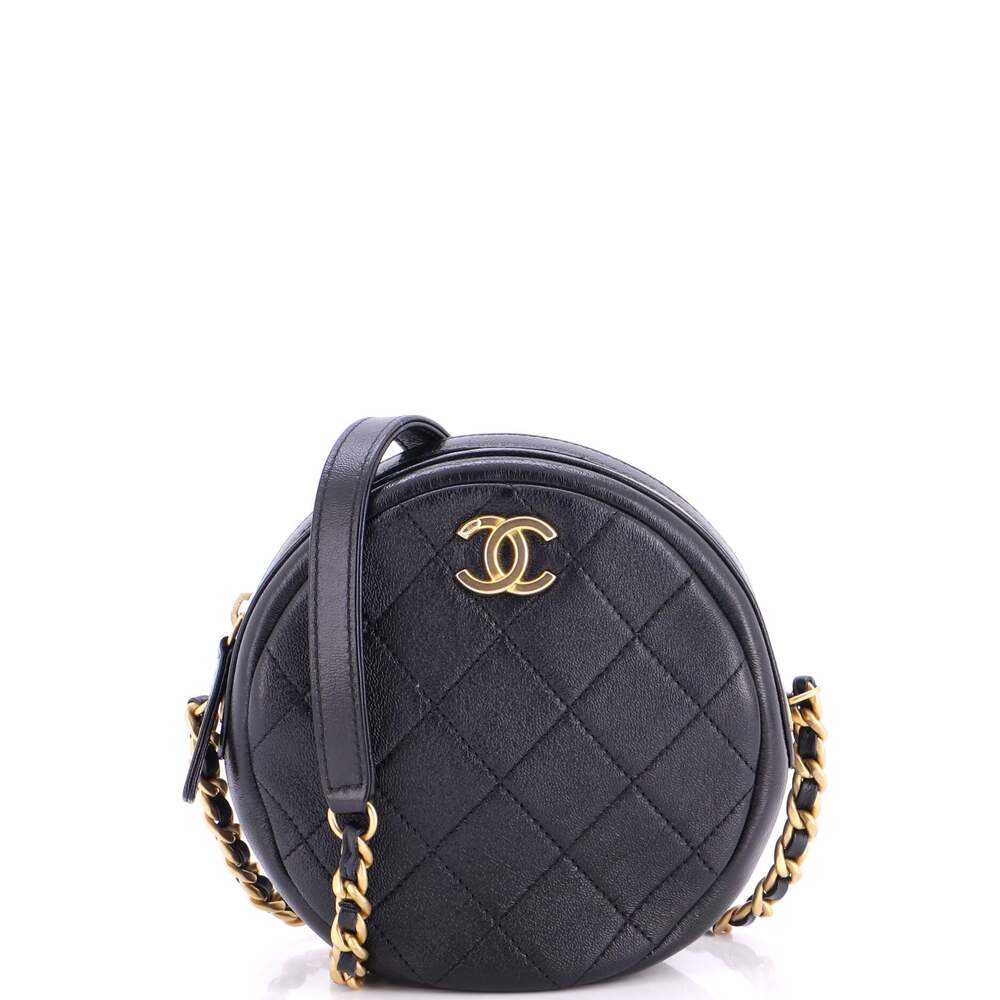 Chanel Round Chain Crossbody Bag #270750C33B